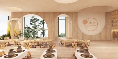 现代幼儿园3D模型下载